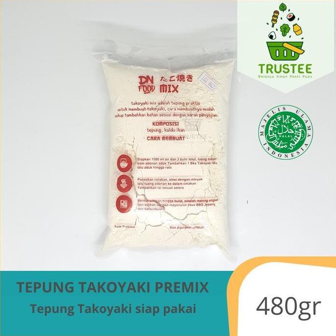 Tepung Takoyaki premix 480g snack makanan jepang instan Halal MUI