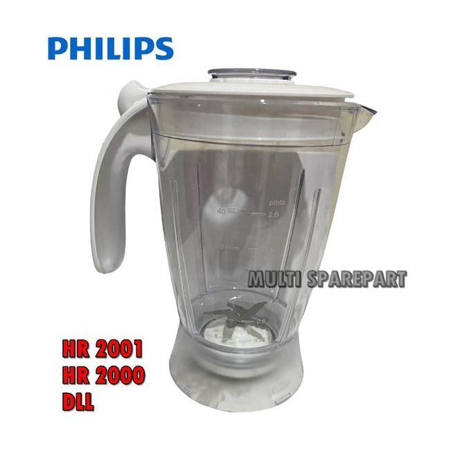Gelas Blender Philips Hr 2001 Hr 2000 Full Set Plastic Jar Philip