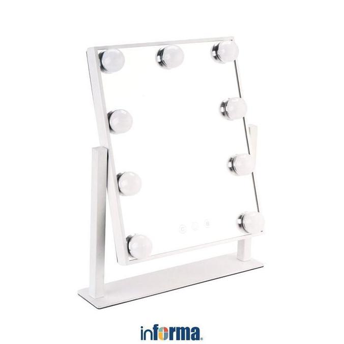 Informa Cermin Rias Meja Dengan Led 25X30 cm - Putih Rias Meja Kamar