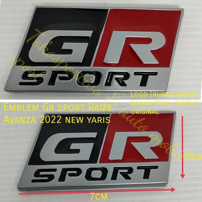 Parts- Emblem Logo Lambang Toyota Gr Sport Gr Sport Universal Mobil Gr