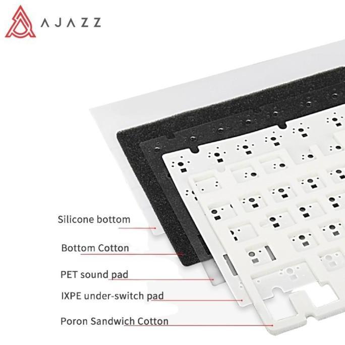 The- Ajazz Ak820 Gts Pro 75 Triple Connection Mechanical Gaming Keyboard