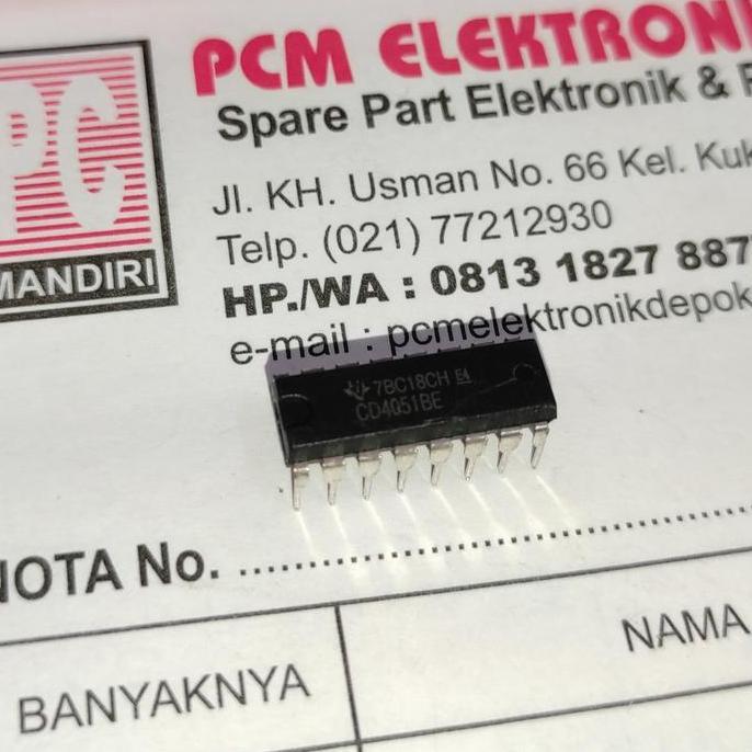 IC 4051 CD4051BE CD 4051BE CD4051 BE CD 4051 BE PCMED