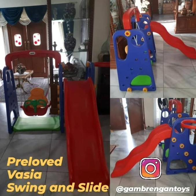 Paket Ayunan Perosotan merk Vasia Swing and Slide Bekas Preloved