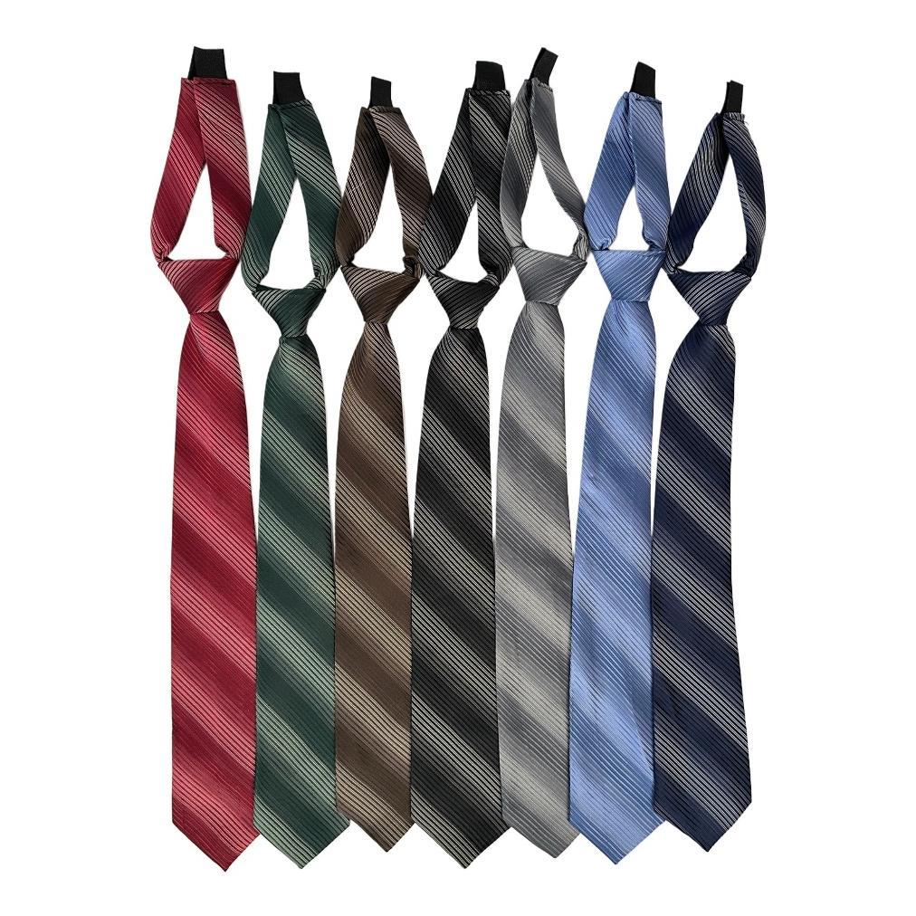 Mubeng - Dasi Instant Motif Salur Gradasi
