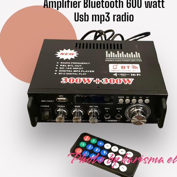 POWER AMPLIFIER BLUETOOTH KARAOKE HOME THEATHER 600 WATT Amplifier Rumah