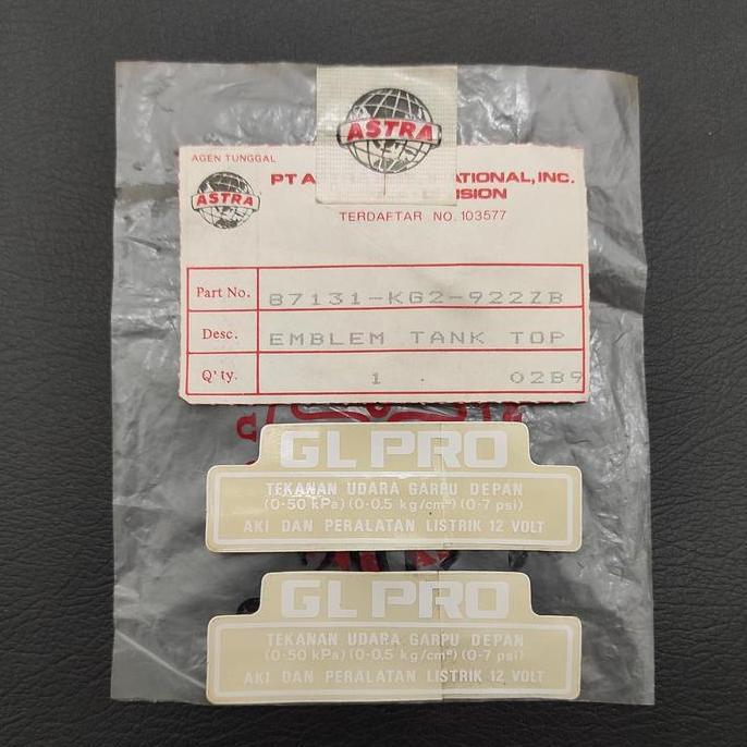 NEW striping sticker stiker label tangki honda GL pro GL-pro original