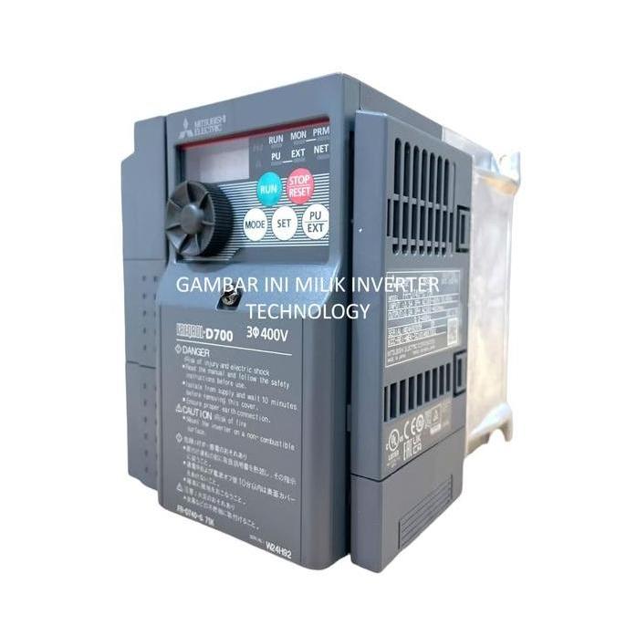 TERBARU - FR-D740-0.75K 0.75 KW FR D 740 0,75 KW D740 INVERTER MITSUBISHI