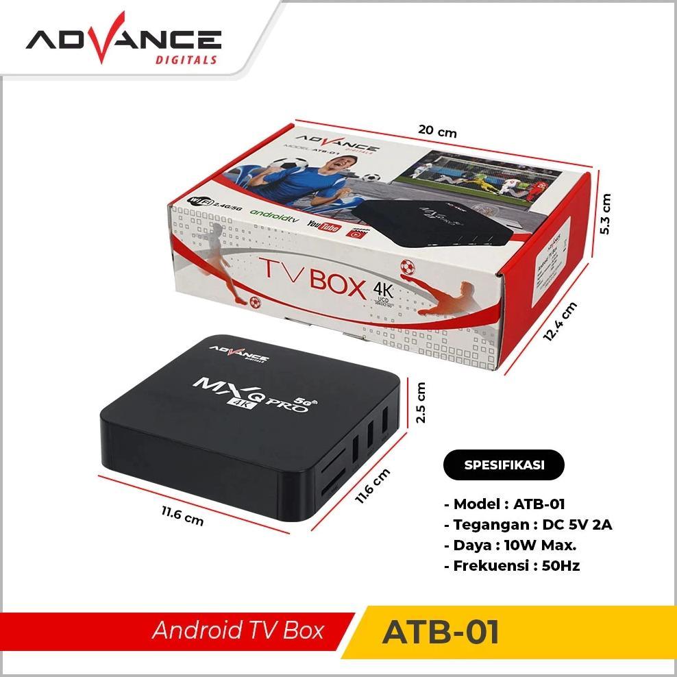 New Advance Android Tv Box Atb-01 Digital Online Tv Box 5G 2G+16G 4K Internet Smart Tv