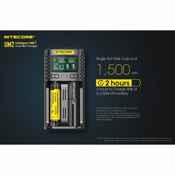 BEBAS ONGKIR - Charger Nitecore UM2 2 Slot