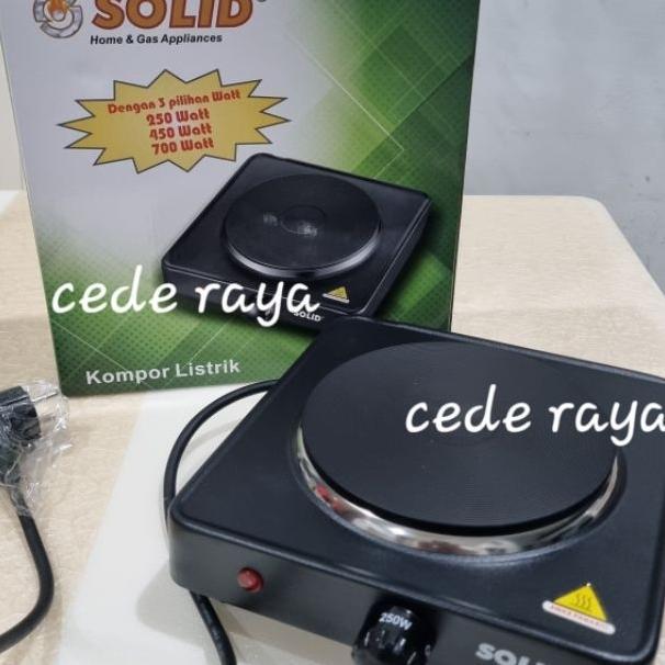 Kompor Listrik Solid Sl-Thp73-Wl Daya 250-700 Watt