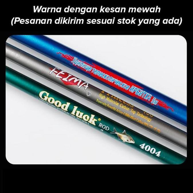 Joran Tegek 1200 12m Ruas Panjang 1m 12 Section Giant Flag