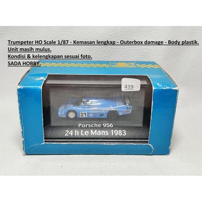RARE ITEM TRUMPETER 1/87 PORSCHE 956 ANDRETTI 24H LE MANS 1983 MIX99