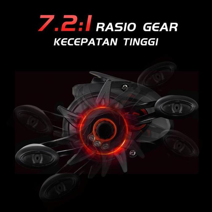 Diperbarui BaruSeaHunter x KASTKING Brutus & Brutus Pro Reel Pancing Baitcasting Kiri/Kanan, Drag Cl