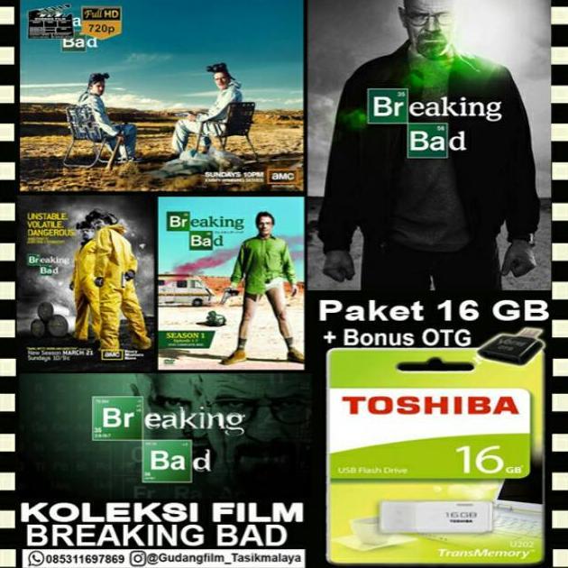 FLASHDISK TOSHIBA 16GB + KOLEKSI FILM BREAKING BAD + OTG