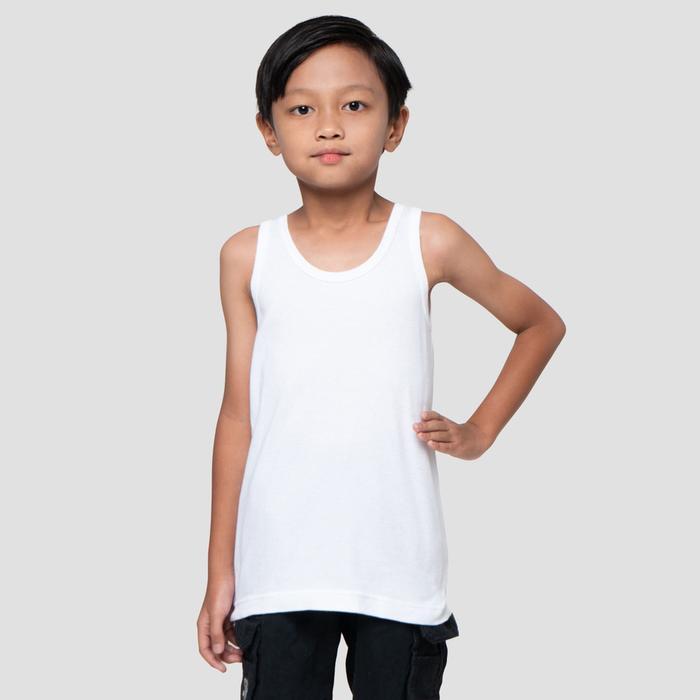 Kidz Too Polos Co Singlet Anak Laki-laki 115358641 - OFF WHITE, S