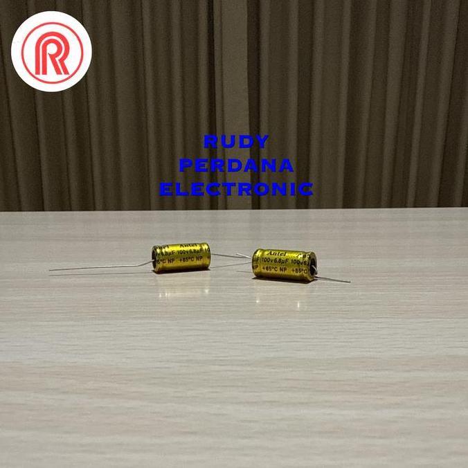 KAPASITOR ELCO ELKO 6.8UF 100V 6.8 UF 100 VOLT NP NON POLAR RPE99