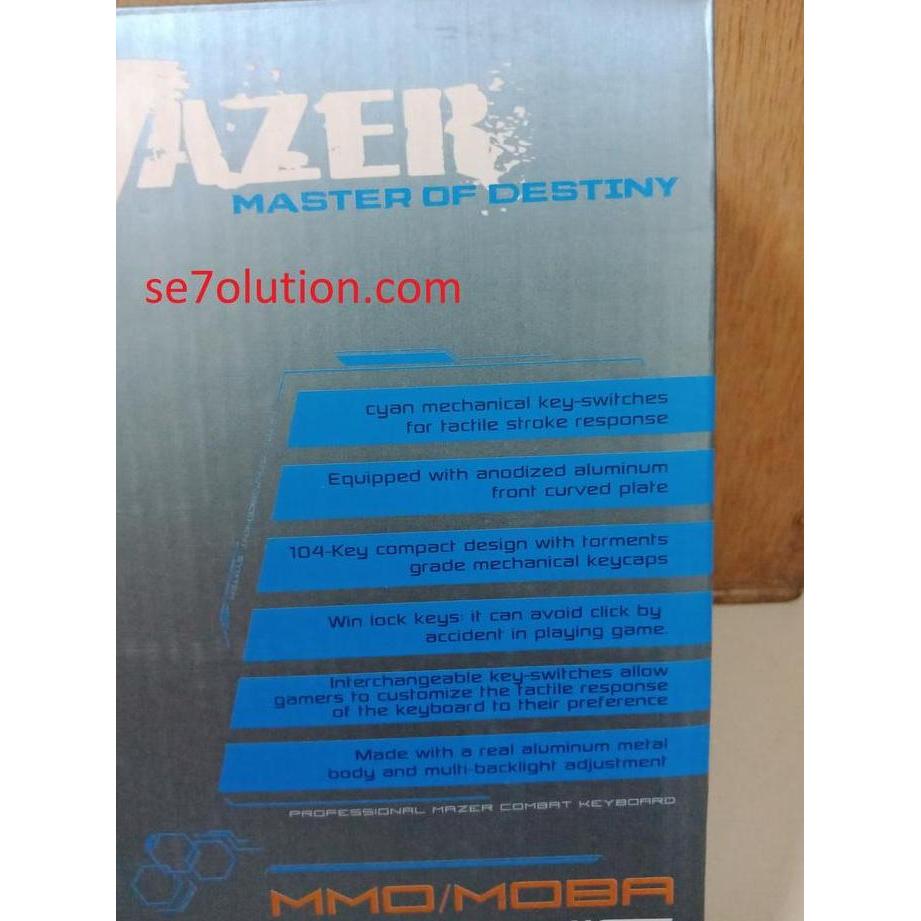 NEW E-BLUE MAZER MOO MOBA MECHANICAL GAMING KEYBOARD (EKM752)