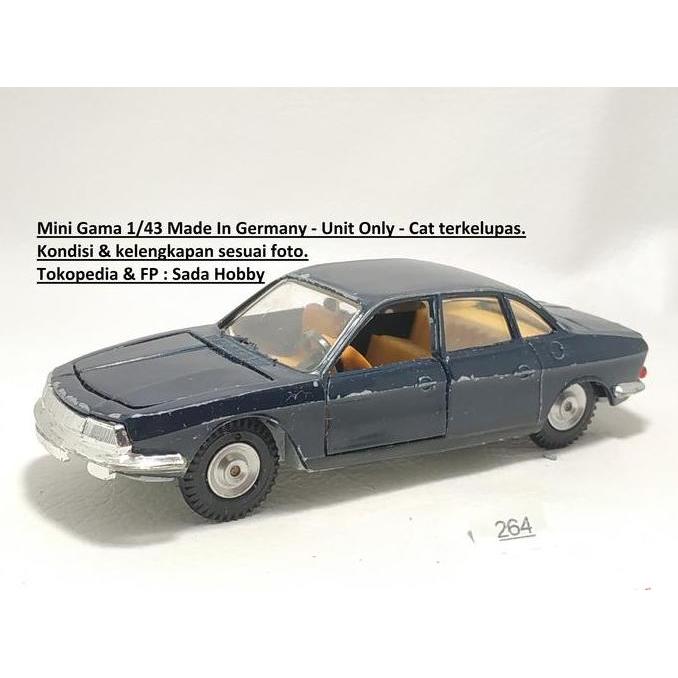 DIECAST VINTAGE MINI GAMA 1/43 NSU RO WANKEL MOTOR 4 DOOR SEDAN GERMANY UNIT ONLY MIX99