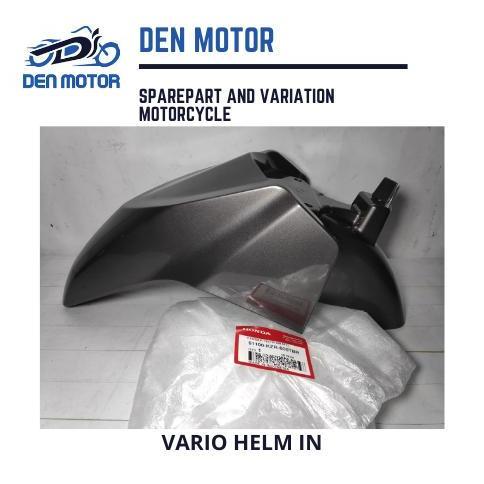 * SPAKBOR DEPAN VARIO HELM IN WARNA COKLAT /HITAM ORIGINAL AHM 61100-KZR-600TBR/FMB *