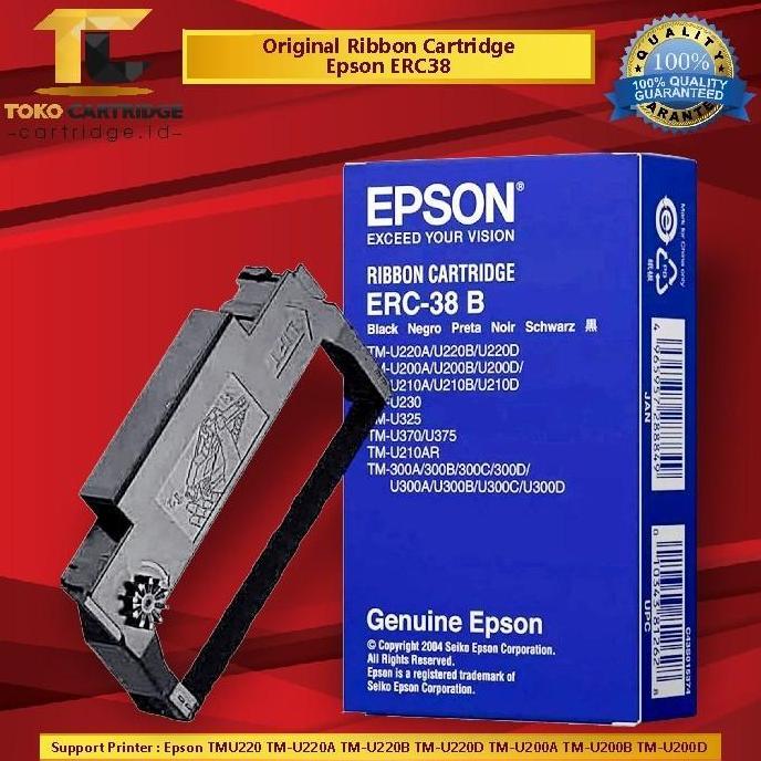 Tint- Ribbon Cartridge Erc 38 Erc-38 Erc38 Pita Printer Tmu22