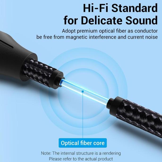 Crex- Vention Kabel Audio Tos Optical Fiber Optic Hh Quality
