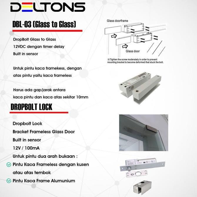 Face Recognition Smart Access Control Deltons K5F Akses Wajah Fingerprint Dropbolt RFID TTlock
