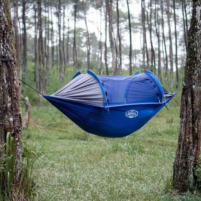 HAMMOCK KELAMBU WILD INCLUIDE FRAME Camping Outdoor BS