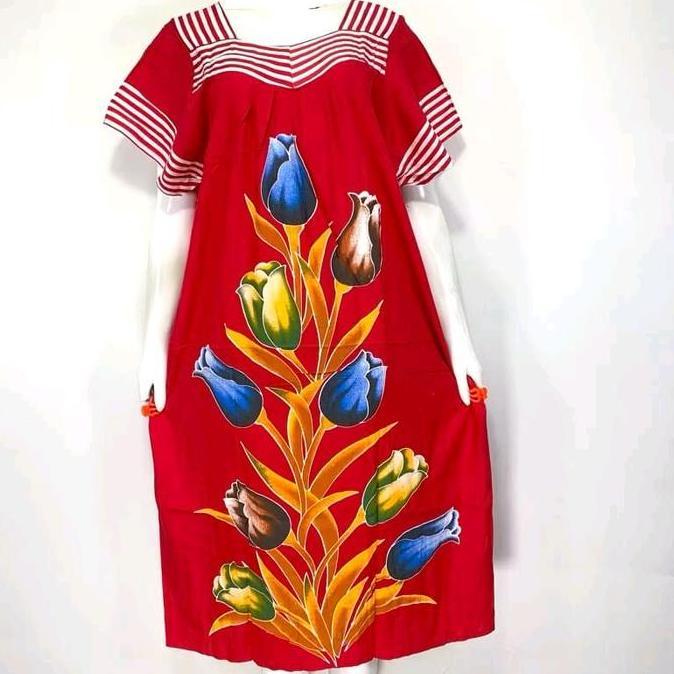 Slep- Daster Sikak Hengky Ld 120 Motif Bunga Tulip