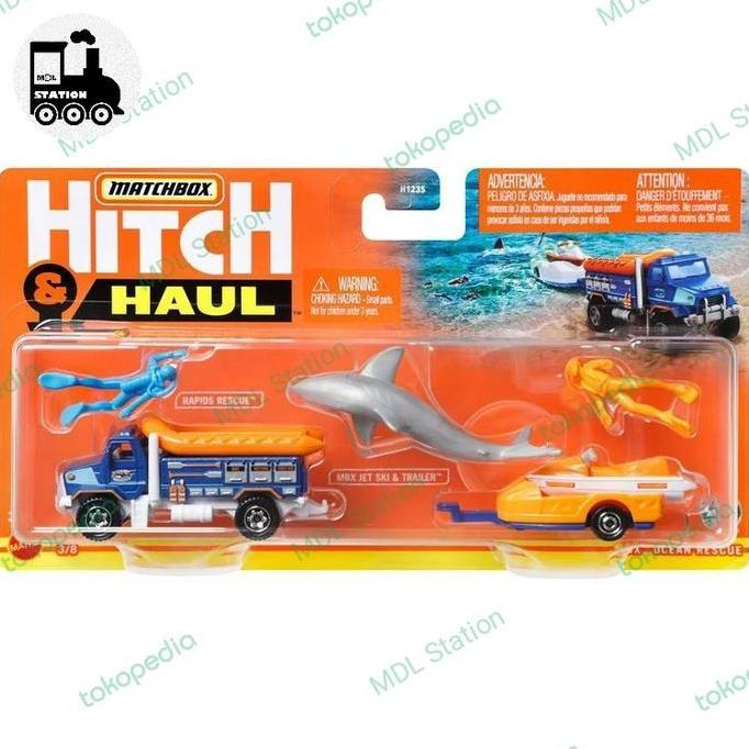 MATCHBOX HITCH & HAUL - MBX OCEAN RESCUE SET MDLS27