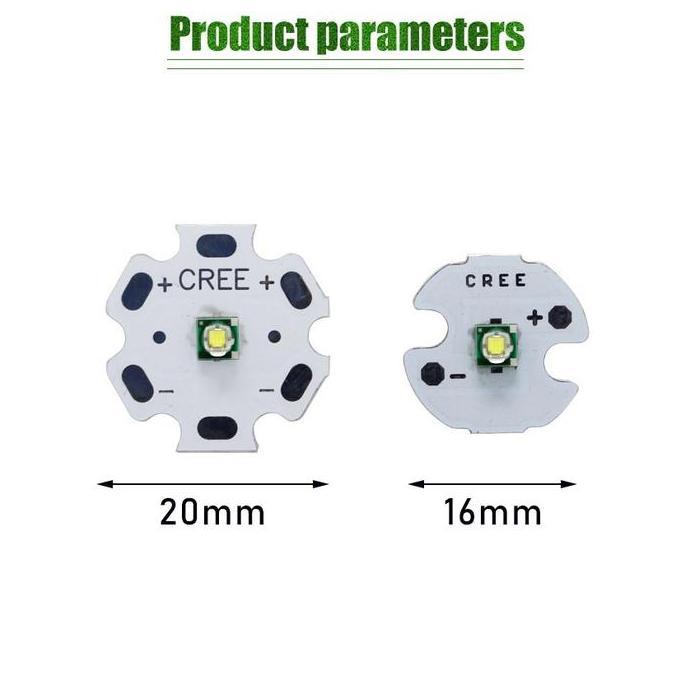 MEND 3 Watt LED Cree Senter Super Bright LED Cree 3535 XPE White 6500K Flashlight 16mm 20mm