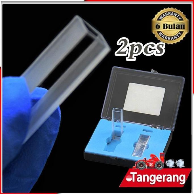 MRI 2PCS Cuvette Quartz Cuvet Quartz Kuvet Kuarsa 10mm