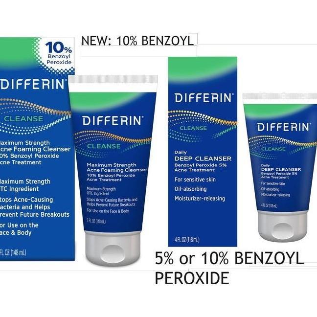 Differin Daily Deep Cleanser Acne Fash Wash Benzoyl Peroxide Sensitive ___maxie Oasis