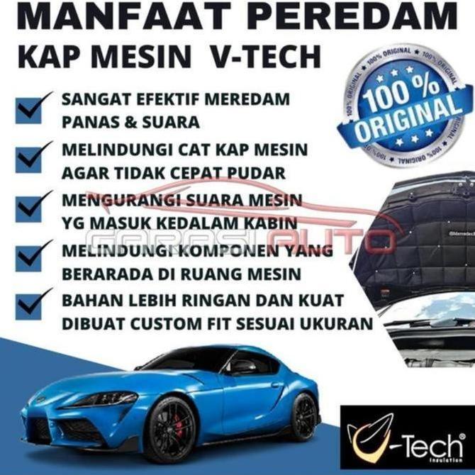 Peredam Suara Panas Kap Mesin Mobil Toyota Crown 2001-2003 Ori VTECH