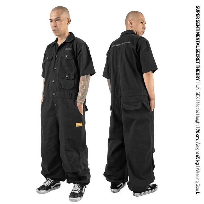 TERBARU SSST Coverall  3.0 Shortsleeve Jumpsuit Hitam