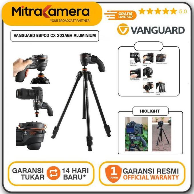 Vanguard Espod CX 203AGH Aluminum Tripod