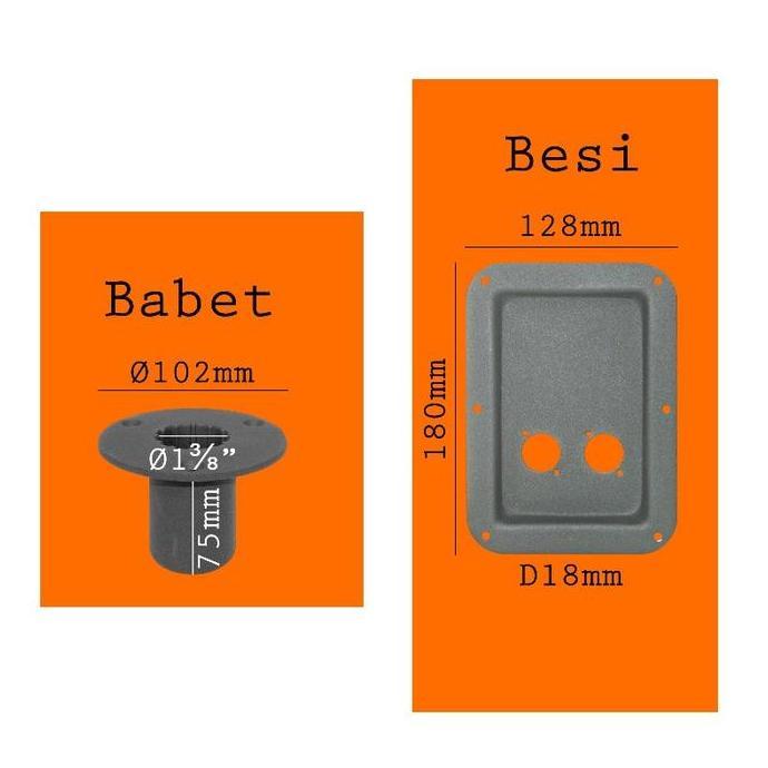 S-Net Grill Horen Set Box Speaker 610 - Paket Grill Speaker Box 10 Inch