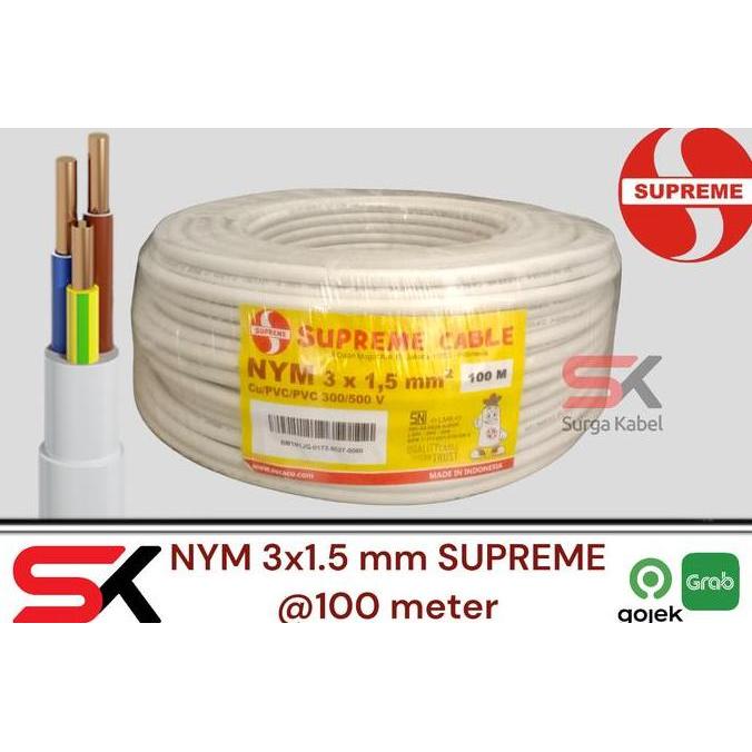 Promo NYM 3x1.5mm SUPREME/ KABEL NYM 3 x 1.5mm/ NYM 3x1,5mm/ NYM 3 x 1,5mm Diskon