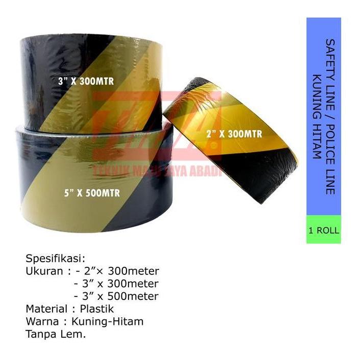 Segurana - Safety Line Police Line Kuning Hitam