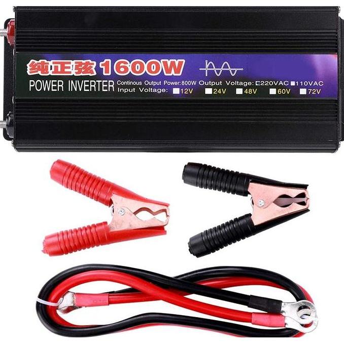 Inverter Pure Sine Wave 1600W 800W Continous 12V To 220V Inverter Psw