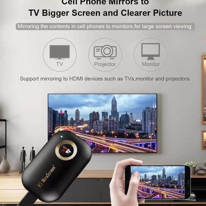 Nyui- Mirascreen G9 Plus 5G+2,4G 4K Hdmi Wireless Display Dongle