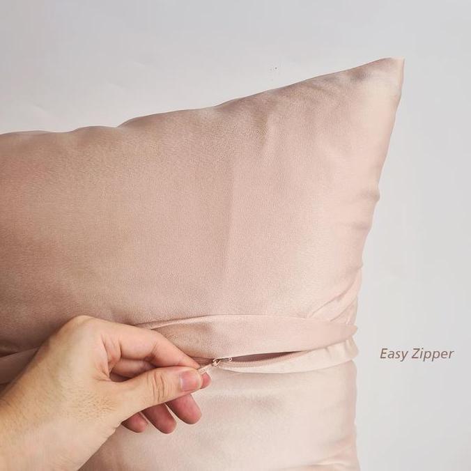 Putrabagoes_ - Sarung Bantal Cinta Premium Satin Silk Ukuran 50X100Cm / Pillow Case