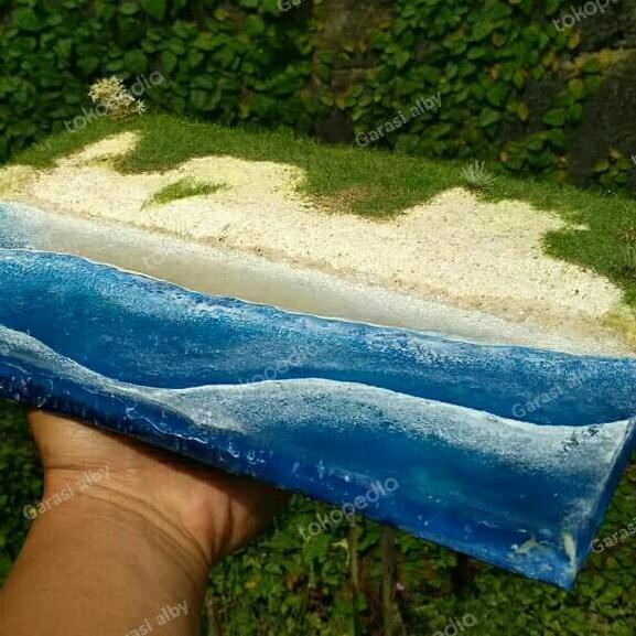 Diorama Diecast Hotwheels Pantai Pasir