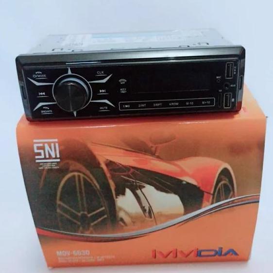 Single Din Mp3 Bluetooth Tape Mobil Mvidia Mdv-6630 - Dinasti Audio Hemat