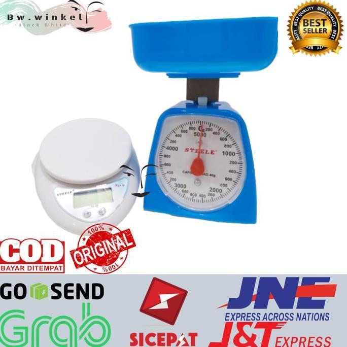 PREMIUM / TIMBANGAN KUE DIGITAL & MANUAL STEELE KITCHEN SCALE HIGH QUALITY