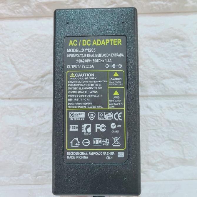 Adaptor 12V 5A Switcing Power Supply Smps Adaptor Pompa 12V Dc 5A