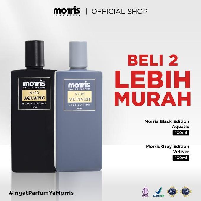 Xoxo- [Fyc] Morris Parfum Pria Soft & Fresh | Morris White Edition | Morris Grey Edition | Morris Bl