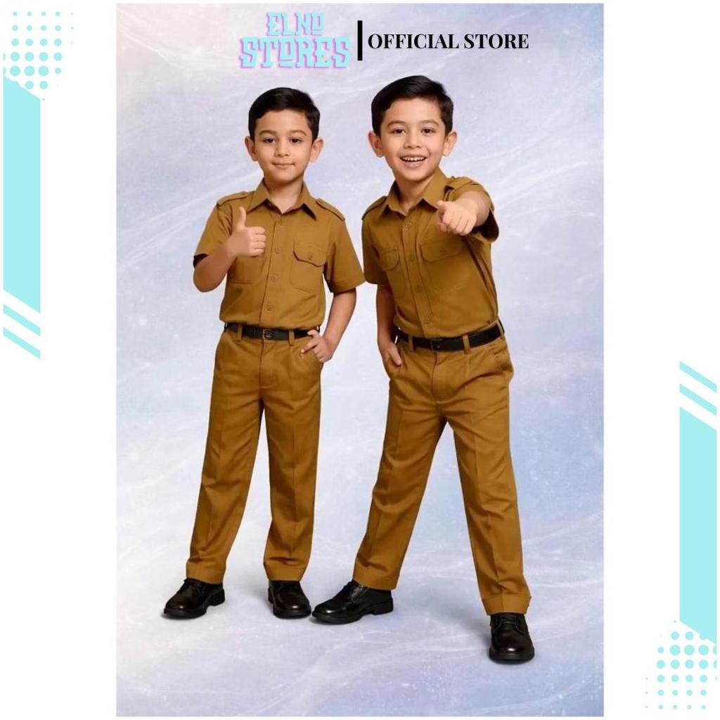 BAJU PROFESI ANAK PNS LAKI LAKI/CELANA SRAGAM PROFESI ANAK GURU KZ Ori