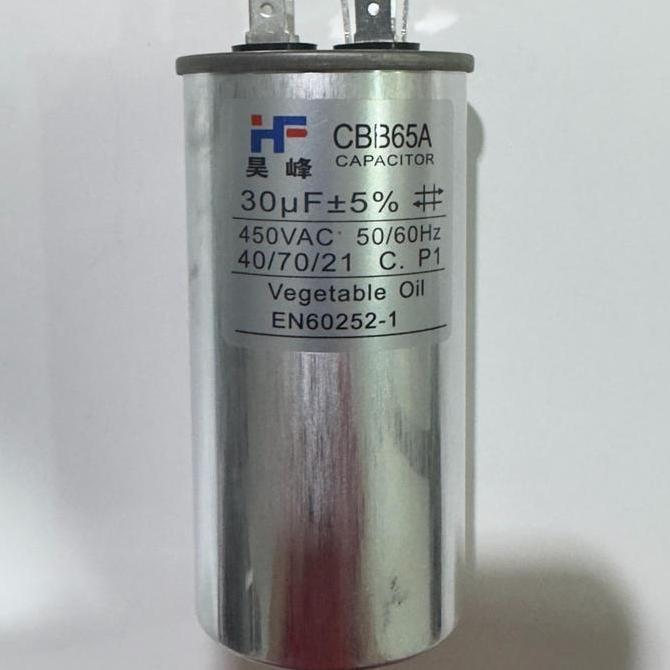 Pilihan - Garansi Ready Cbb65 30Uf Kapasitor Cbb65 Cbb65A Ac Kulkas Genset Capasitor Bulat Socket Pi