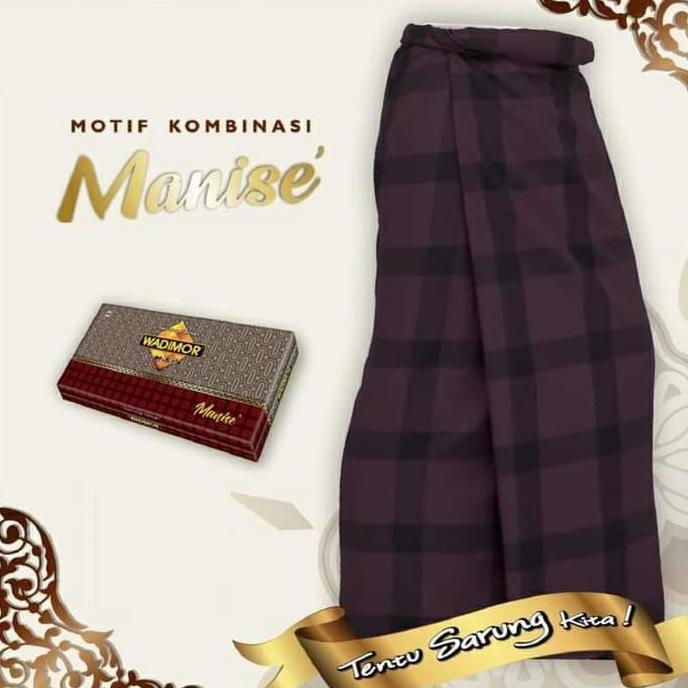 Wadimor Sarung Pria Dewasa Termurah Motif Manise Kotak Terbaru Katun Lembut