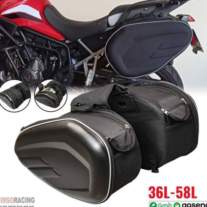 Tas Motor Side Saddle Bag Belakang Motor Touring